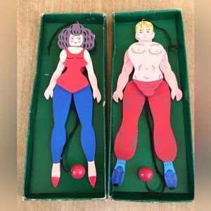 Vintage Wooden Pull String Toys